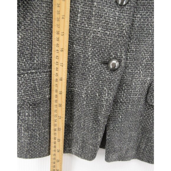 Max Mara Jacket 6 Silk Wool Tweed Blazer Button Up Career Italy * - Picture 4 of 13